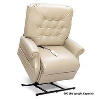 Pride LC-358XXL (600 Lbs. Weight Capacity) Heritage 2-Position Lift Chair with Inside Delivery and Setup Option (Lexis Sta Kleen Mushroom, Curbside Delivery)