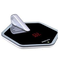 HIOD Weight Scale Bathroom Weight Monitor with Larger LED Display and Tempered Glass Surface Can Measure Height and Weight