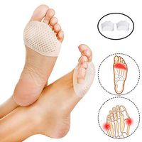 Metatarsal Pads of Foot Cushions - Reusable Soft Gel Sleeves for Women and Men, Heel Cushion Inserts for Metatarsalgia Neuroma Mortons Neuroma Pads, Heels, Morton's Neuroma, Calluses, Bunions, 2 Pairs