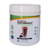 Extend Performance Vegan Protein with Quinoa Sustained Energy, Plant-Based - Chocolate Shake (15 Servings), 18.5 Ounce
