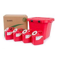 20-Gallon Takeaway Recovery System with Four 2-Gallon SHARPS CONTAINERS - SHARPS-82042
