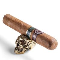Gstrand Cigar Set Off, Smoking Accessories Creative Metal White Copper Casting Portable Cigar Ring,Gold