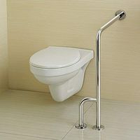 Bathroom Handrails/Stainless Steel Floor-Standing Grab Rails/Toilet Safety Armrest/Toilet Elderly h-Shaped Support Guardrail Handrail Frame