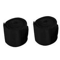 Boxing Hand Wraps, Cotton Bandage Hand Protector Accessory for Kickboxing, Martial Arts (Black)