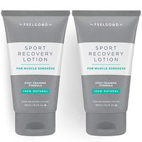 Sport Recovery Lotion by The Feel Good Lab - 100% Natural, Clean Ingredients - Recover from Post-Workout Muscle Soreness and Sports Injuries (3.4oz, 2 Count)