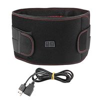 Portable Massage Waist Heating Pad, Adjustable Electric Waist Heating Belt for Lower Back Pain and Menstrual Cramps Pain Relief Fits Men and Women