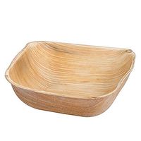 Palm Leaf Disposable Square Bowl - Pack of 25 (5")