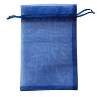 50 Pc 4x6 inch Gift Wrap Bags Navy Blue,Organza Sheer Fabric,Drawstring Glossy Pastel Treat Bags for Baby Shower Favor,House Party Favors,Bridal Shower Favor,Lipsense Holder,Xmas,Tea,Cookies,Chocolate