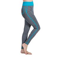 Women Yoga Pants, Neartime Patchwork False Pocket Gym Leggings Running Fitness Athletic Soft Trouser (M, Sky Blue)