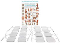 Med-Fit Tens Electrode Pads High Quality Extra Long Lasting Self Adhesive Tens Electrodes size 2"x 2" (16 Electrodes)