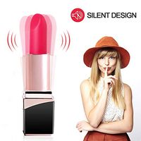 Lipstick StÎ-m-u-lator Waterproof Design Cordless Pleasure ClÎ-t-ǒr-Î-sl V-Î-ba-tors USB Charging Strong 10 Speeds Mode Vibrating Vi-brǎt^ǒ^r, Idea Gift