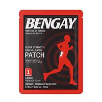 Bengay Ultra Strength Pain Relief Patch for Muscle Pain On-The-go, Large 3.9 X 7.9 Inches
