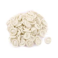 Aexit 100Pcs Finger Lab, Safety & Work Gloves Cots Protector Anti Static Rubber Latex Finger Cots Cryogenic Gloves Disposable White