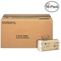 Tiger Chef C-Fold Paper Towels Bulk Case - 150 Per Pack, 16 Packs Per Case - Folded Paper Towels for Bathroom
