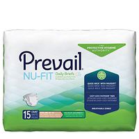 Prevail Nu-Fit Adult Briefs, Size Extra Large, 15 Count