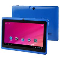 SHENGMASI Tablet PC 7.0 inch, 1GB+16GB, Android 4.0, Allwinner A33 Quad Core 1.5GHz, WiFi, Bluetooth, OTG(Black) (Color : Blue)