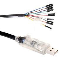 FTDI C232HM-EDHSL-0 , Cable, Assembly; USB-MPSSE(SPI/I2C/Jtag); 5.0V; 450ma Output; 24AWG; 0.5m