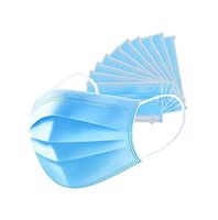 20pcs Disposable 3-Ply with Earloops Protective Facial Masks Filter for Pollen,Blue,Anti-dust face Shield Filter