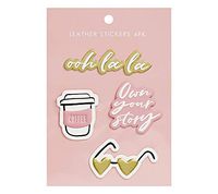kikki.K Leather Stickers 4Pk: Your Story, 4 Count