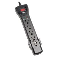 Tripp Lite 7 Outlet Surge Protector Power Strip, Extra Long Cord 25ft, Right-Angle Plug, Black, Lifetime Limited Warranty & $75K INSURANCE (SUPER725B)