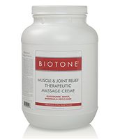 BIOTONE Muscle & Joint Therapeutic Massage Creme - Gallon (128oz Cream)