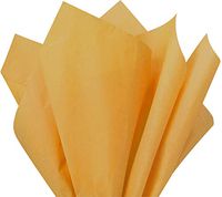 Flexicore Packaging Harvest Gold Gift Wrap Tissue Paper Size: 15 Inch X 20 Inch | Count: 100 Sheets | Color: Harvest Gold