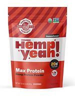 Manitoba Harvest Hemp Yeah! Organic Max Protein Protein Powder, Unsweetened, 32oz; with 20g protein and 4.5g Omegas 3&6 per Serving, Keto-Friendly, Preservative Free, Non-GMO