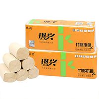 Oeak Bamboo Toilet Paper, Bath Tissue, Eco Friendly Fast Dissolving Soft Household Toilet Paper,12 Rolls, 4-Ply Toilet Paper