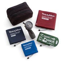Welch Allyn Family Kit, Gold Series DS66 Hand Trigger Aneroid, Durashock, Multi-Cuff