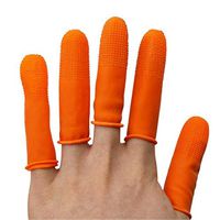 joyMerit Disposable Latex Finger Cots Non-Slip Fingertips Plastic Protective Gloves