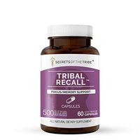 Secrets Of The Tribe - Tribal Recall, Memory Support, Herbal Supplement Blend (60 Capsules)