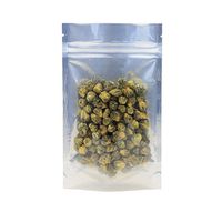 AwePackage Clear White Resealable Smell Proof Foil Pouch Bag - Airtight Zipper (50, 4 x 6-1/2 (Quarter))