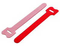 South Main Hardware 888161 5-in Hook and Loop Straps, 10-Pack, Red, Speciality Cable Tie, 5", 10 Piece