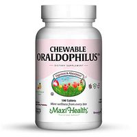 Maxi Health Chewable Oraldophilus - Non Dairy - Probiotics, Tropical Flavor, 100 Chewies, Kosher