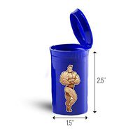 Bodybuilder Sport First Aid Case Pill Container ID 7261B