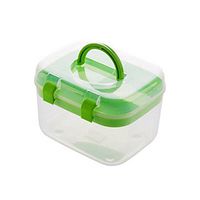 [Set of 2] Creative Mini Portable First Aid Kit Travel Medical Box,Green,6.5"x5"