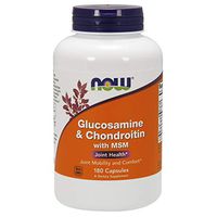 NOW Supplements, Glucosamine & Chondroitin with MSM, Joint Health, Mobility and Comfort*, 180 Capsules