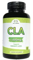 CLA 1.000 mg - Premium Formula for Natural Weight Loss - Supplement for Men and Women - 80% Active Conjugated Linoleic Acid - 60 Softgels