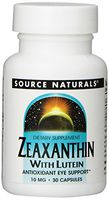 Source Naturals Zeaxanthin With Lutein 10 mg - 30 Capsules, pack of 2
