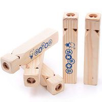 5Pc Train Whistle Educational Train Sound Wooden Whistle Toy Musical Developmental Musical Developmental Toy Imitation Train Sound Whistle
