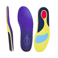 Bamboo Carbon Fiber Breathable Gel Shoe Insole Cushion Plantar Arch Orthotic Insert Flat Feet Athletic Boots Insole for Men Women