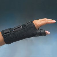 North Coast Medical D-Ring Thumb Spica and Wrist Splint : Left;Med; 7.75"-8.4" (20-21cm)