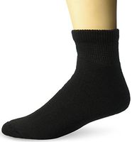 Dr. Scholl's Unisex-Adult's 1 Pack Diabetes and Circulatory Odor Resistant Crew Socks, black, Shoe Size: 10.5-12 (Men's) / 8-12 (Women's)