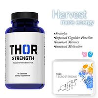 Healthy Lifestyle Group Thor Strength Testosterone Boost Increase Muscle Mass, Decrease Fat, Increase Energy, Focus, Passion, Drive & Improve Overall Mood (3)