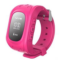 LFJNET Intelligent Kids Smart Watch Girls Boys Digital Watch with Anti-Lost SOS Button GPS Tracker Smartwatch Pink