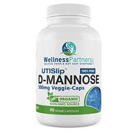 UTI Slip D-Mannose Non GMO Organic Source Veggie Capsules 90 Count (500 Mg)