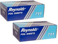 Pop-Up Interfolded Aluminum Foil Sheets in Silver, 500/Box