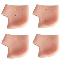 Andux Land 2 Pairs Comfort T Shape Heel Cushions Padded Heel Grips Care Heel Liners GJHGT-01 (Skin Color)