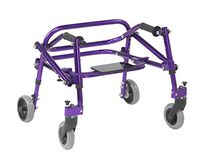 Inspired by Drive Nimbo 2G Lightweight Posterior Walker with Seat, Wizard Purple, Extra Small
