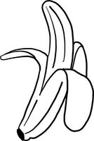 Banana Vinyl Decal - 8 Inches - For Cars, Trucks, Windows, Laptops, Tablets - High Quality, Outdoor-Grade 2.5mil Thick Vinyl - Black